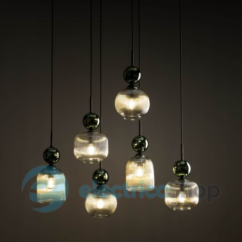 Люстра TK-Lighting SOPHIA GREEN COGNAC 11150