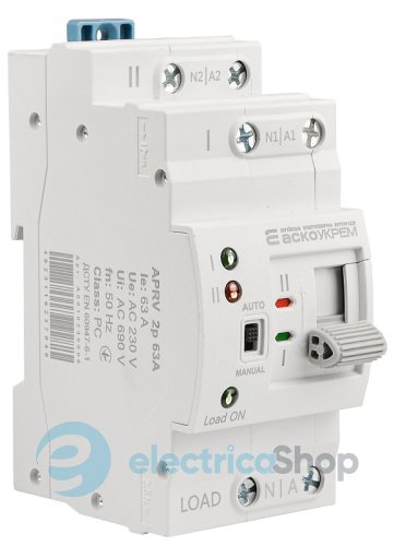 Устройство АВР (I-II) APRV 2p 63A ACKO A0010230006