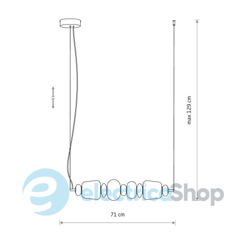 Люстра Nowodvorski Ceramic Vertical LED 22W 3000K 11700