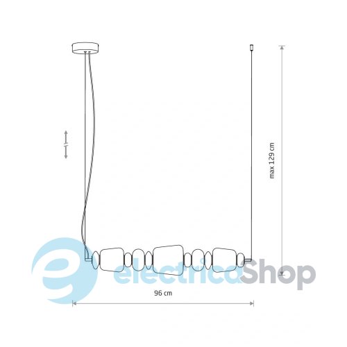 Люстра Nowodvorski Ceramic Vertical LED 26W 3000K 11699