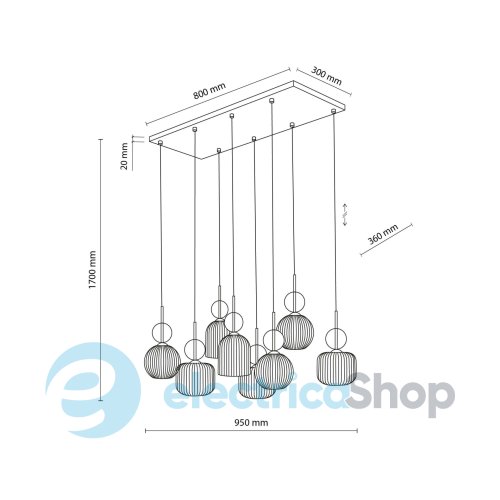 Люстра TK-Lighting SOPHIA COGNAC 11045