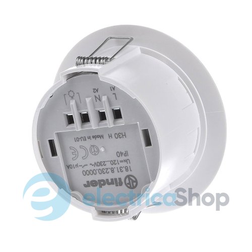 Датчик руху стельовий вбудований 360/110° 1NO, 10А 230V/АС Finder 183182300000
