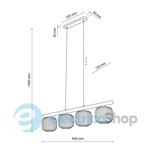 Люстра TK-Lighting SALVIA BROWN 11070