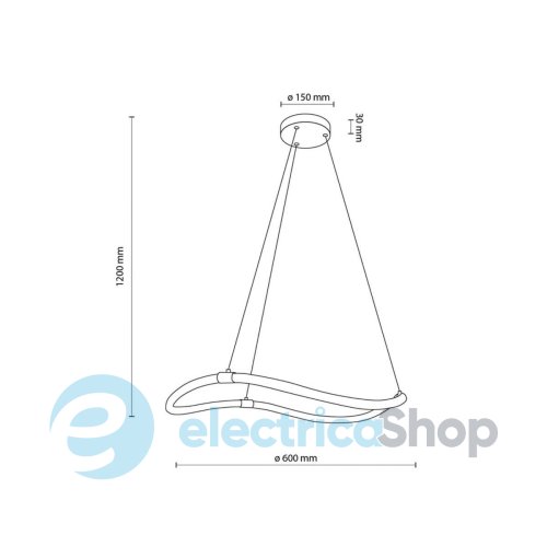 Люстра TK-Lighting KAWES LED 30W 4000K 6710