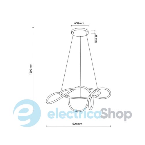 Люстра TK-Lighting BLATON LED 53W 4000K 6775