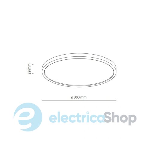 Стельовий світильник TK-Lighting AQUA WHITE SMALL 24W LED 6900