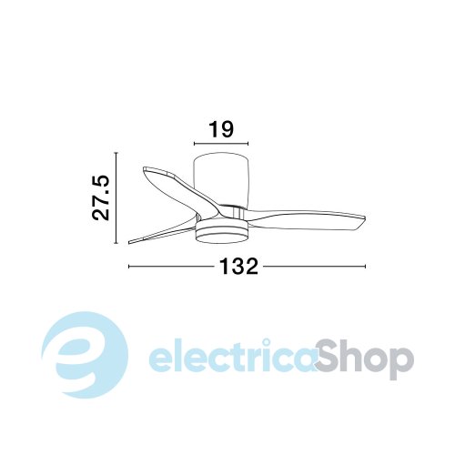 Люстра-вентилятор ALOA 9952374 Nova Luce