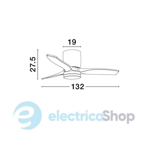 Люстра-вентилятор ALOA 9952372 Nova Luce