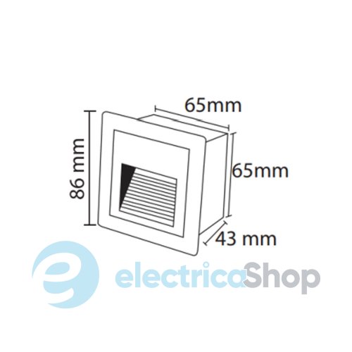 Светильник лестничный Horoz ICON-S 3W белый 079-032-0003-010