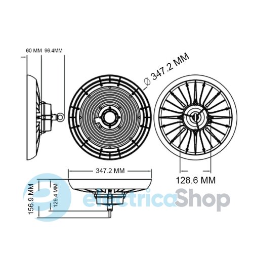 Подвесной светильник Horoz MYRA-200 3CCT 063-011-0200-010 высотный High Bay