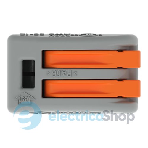 Клеммник WAGO 2 (монолитных или многожильных провода) х 0,08-4 мм 32A Cu артикул 222-412