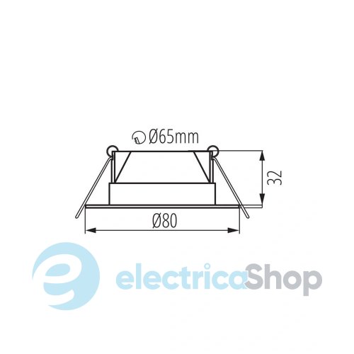 Встраиваемый точечный cветильник Kanlux FIZU LED 4W 3000-6500K 370Lm 39260