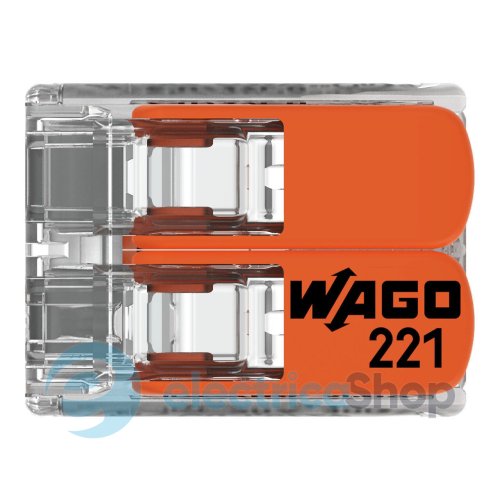 Клемник на 2 виходи 0.2-4.0 мм 32A/400V Cu 221-412 Wago