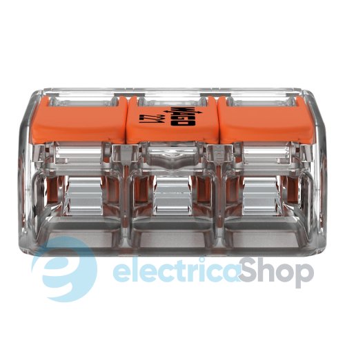 Клеммник на 3 выхода 0.2-4.0 мм&#178; (32А) Cu 221-413 Wago