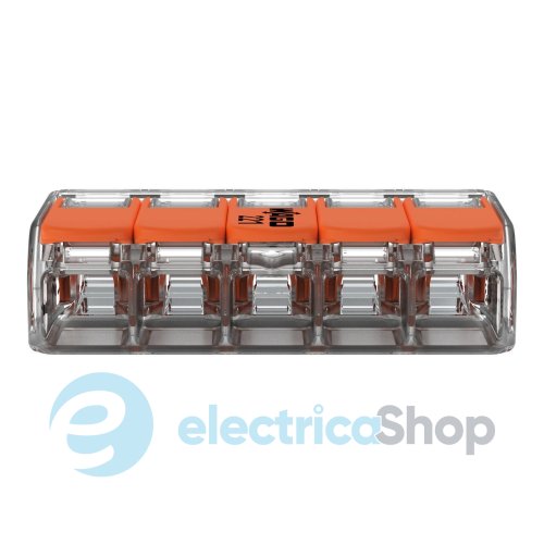 Клеммник на 5 выхода 0.2-4.0 мм&#178; (32А) Cu 221-415 Wago