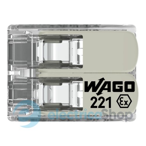 Клема для з'єднання від 0,14 до 4 мм² (24А) Сu Wago 221-482