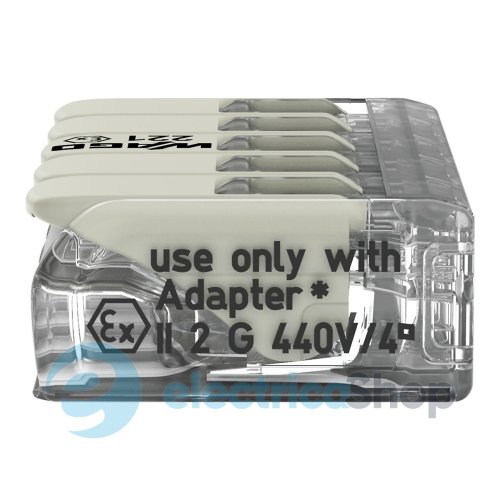 Клема для з'єднання від 0,14 до 4 мм² (32А) Сu Wago 221-485