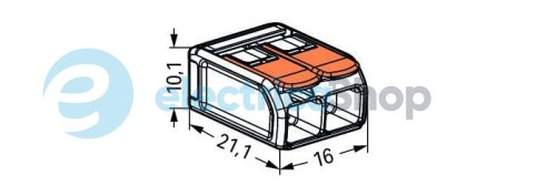 Клема для з'єднання до 6 мм&#178; (41А) Wago 221-612