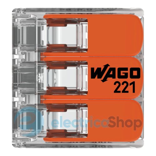 Соединительная клемма 3-а. до 6 мм&#178; (41А) Wago 221-613