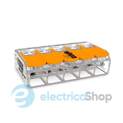 Соединительная клемма 5-а. до 6 мм² (41А) Wago 221-615