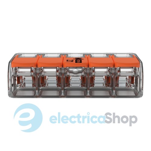 Соединительная клемма 5-а. до 6 мм² (41А) Wago 221-615