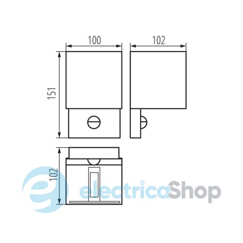 Уличный светильник Kanlux REKA LED 7W 4000K 340Lm Sensor 28994
