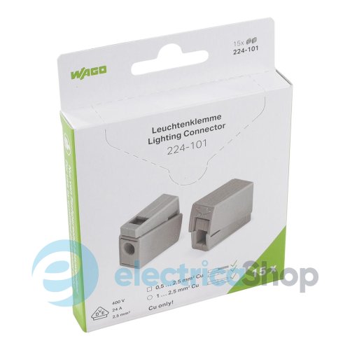 З'єднувальна клема Wago 224-101 сіра