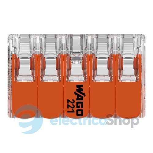 Клеммник на 2 выхода 0.2-4.0 мм&#178; (32А) 400V Cu 221-420 Wago