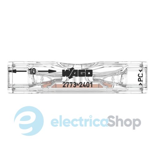 Клеммник WAGO 2 (монолитных) х 0,5-2,5 мм&#178; (24А) Сu артикул 2773-2401