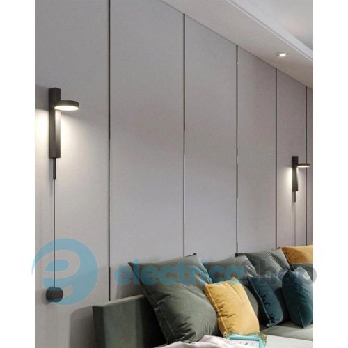 Бра-світильник Kloodi DECO WA-CLOCK 210 5W 3K BK LED 420Lm