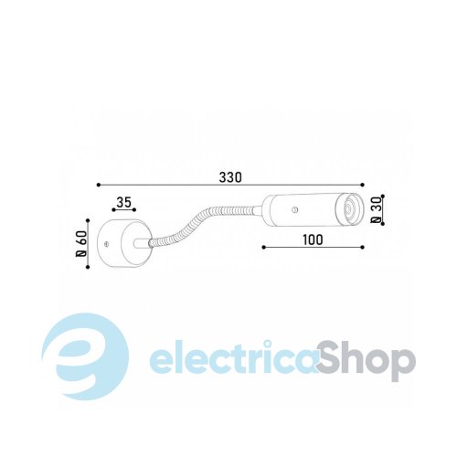 Бра-светильник Kloodi DECO WA-VETRO 200 3K GD LED 120Lm
