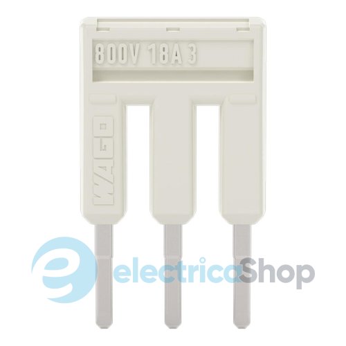 Перемичка 3-канальна, світло-сіра Wago 2001-403