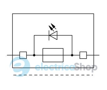 Клема прохідна з розмикачем та тримачем запобіжника 12-30В DC Wago 2002-1611/1000-541