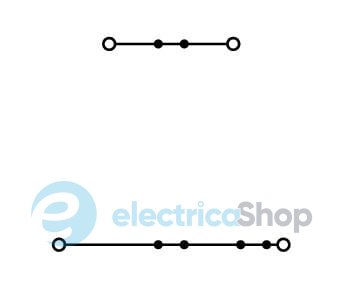Клема прохідна 2-рівнева сіра Wago 2002-2201
