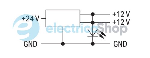 Перетворювач DC/DC; 24/12V 0,5А 2,50 mm² Wago сір Wago 859-805
