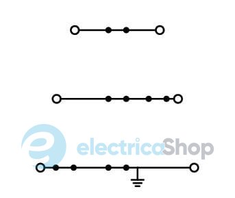 Клема TOPJOB Wago сіра Wago 2002-3217