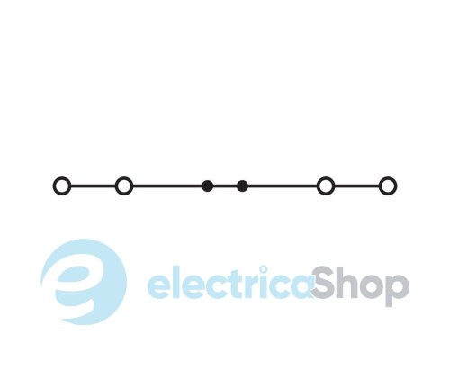 Клема прохідна 4-провідна Wago 2004-1404