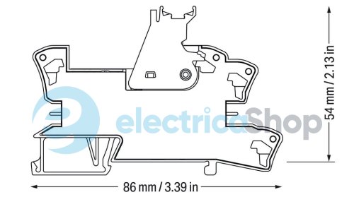 Реле з колодкою, 230 В; 2 перекидні контакти; струм: 8 А Wago 788-516