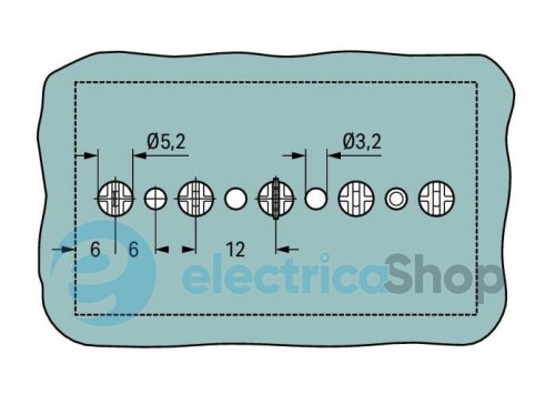 Клеммная колодка с монтажными штифтами 4-проводящая 3-пол. без заземляющего контакта 4 мм² черная Wago 862-593