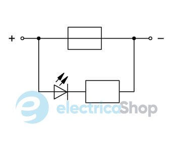 Клемна колодка запобіжника Wago 2-провідна; сіра Wago 282-698/281-434