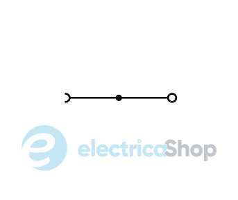 Клема прохідна 1-провідна N-роз'єднана; 35 м²; з інтегрованою торцевою пластиною; синя Wago 785-613