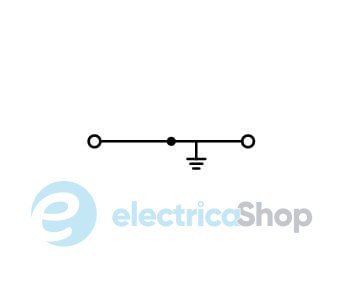 Клема прохідна 2-провідна заземлення 16 м ², жовто-зелена Wago 783-607