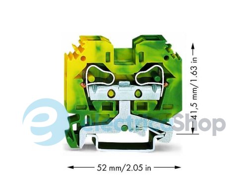 Клема прохідна Wago 284-107