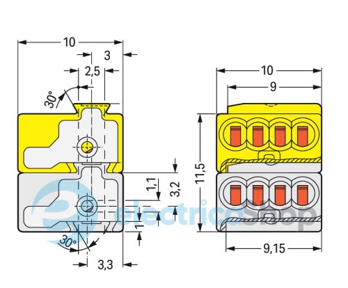Клемма соединительная Wago 243-212.
