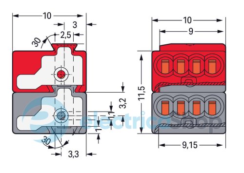 Клемма соединительная Wago 243-211.