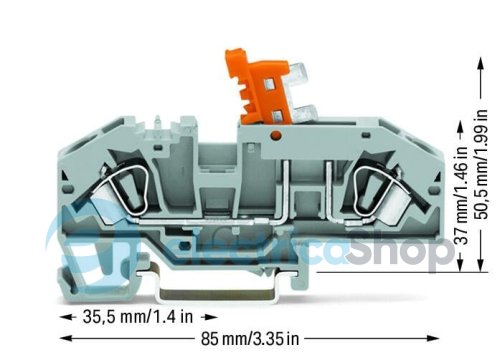 Клема прохідна Wago 282-697
