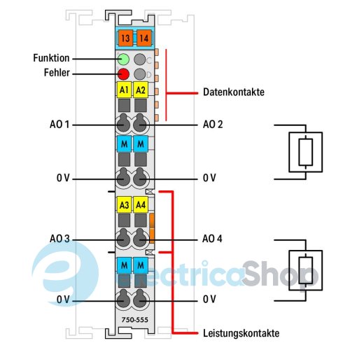 Електронний модуль Wago 750-555