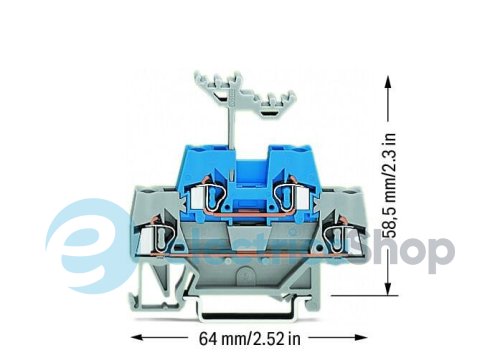 Клема прохідна два рівня Wago 280-533