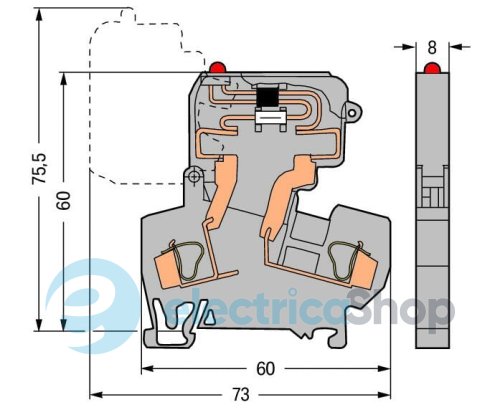 Клема з запобіжником Wago 281-611/281-541