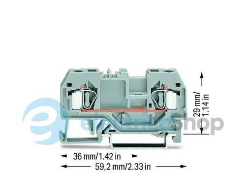 Проходна клема Wago 281-901
